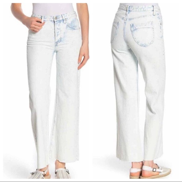 Free People Denim - Free People High Rise Straight Flare Jeans